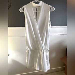 Abelline High Neck White Romper - size XS - never worn, new condition